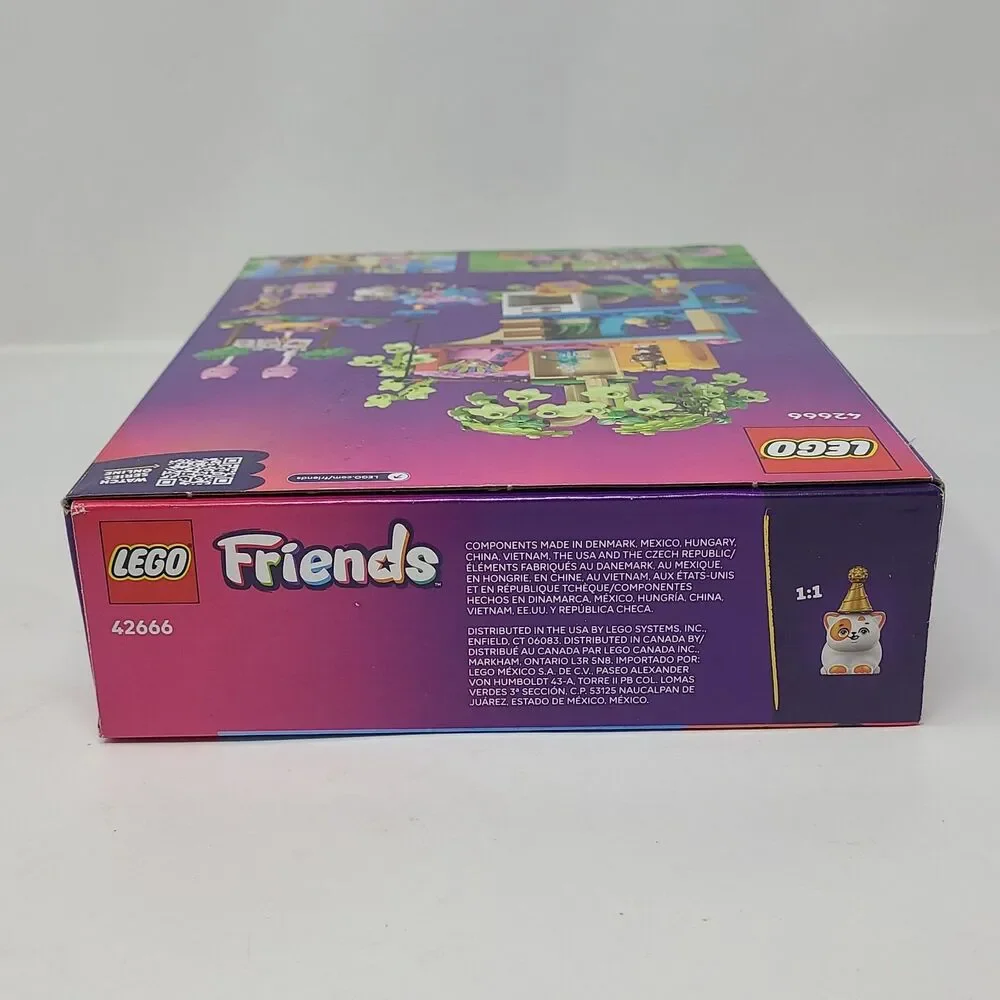 LEGO Friends Cat Birthday Party Tree House 42666 Building Set NEW Sealed 321 Pcs